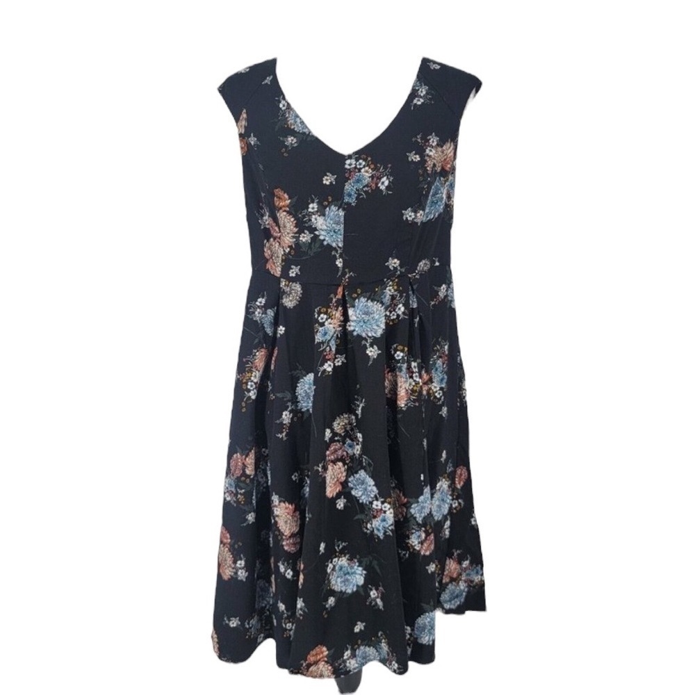 TORRID Floral Print Georgette Midi Dress Size 10 - Picture 8 of 16